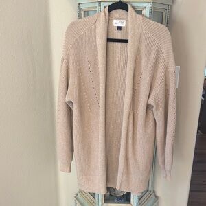 Women's Tan Knit Cardigan